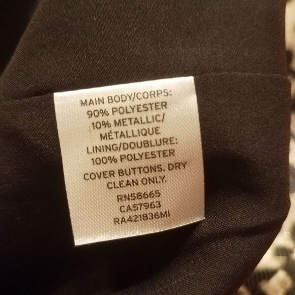 Rachel Parcell Metallic Leopard Blazer sz Large - Picture 10 of 12